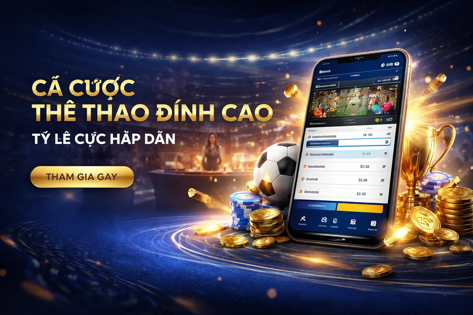 Sân vận động với các hoạt động cá cược thể thao sôi động trên nền tảng 86win